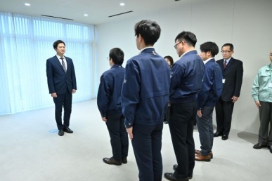災害派遣職員激励式