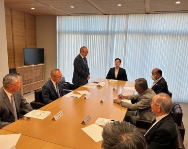 日向地区経済団体との意見交換会