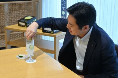 ハウスへべす贈呈式②