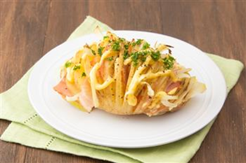 ハッセルバック風 焼きポテトサラダ