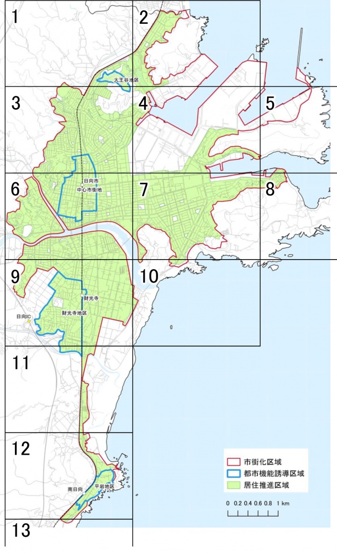 区域区割り図