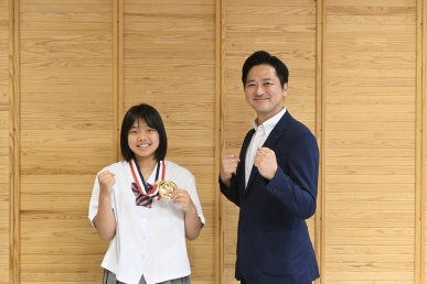 ボクシング優勝表敬②