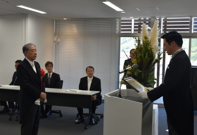 文化賞授賞式①