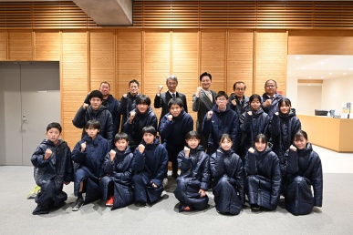 駅伝チーム表敬