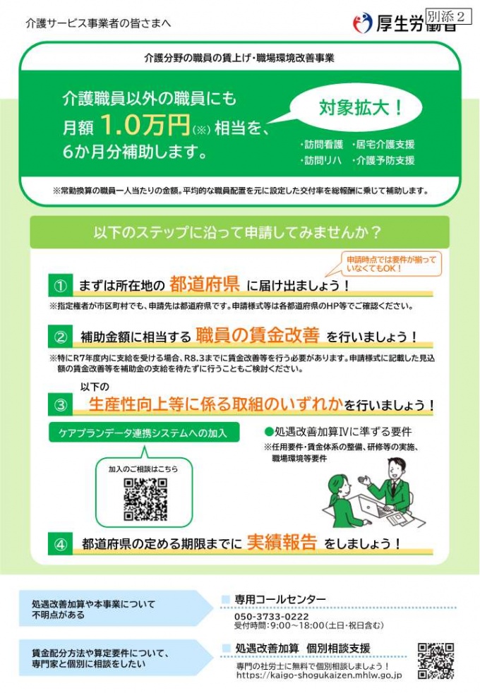 介護分野の職員の賃上げ・職場環境改善事業 チラシ_2