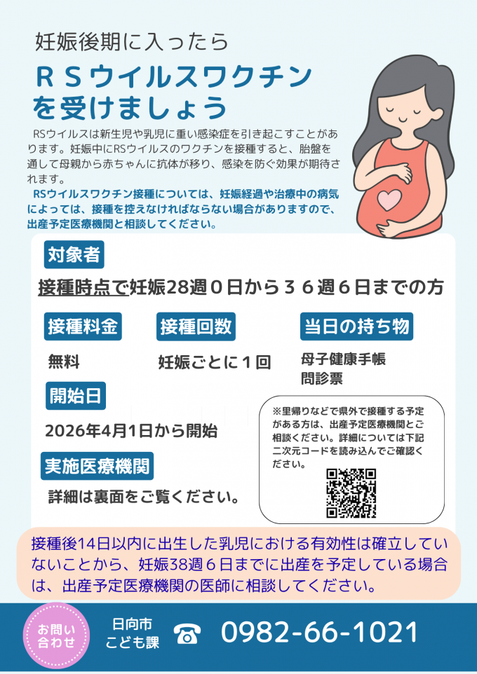 RSウイルスワクチン案内